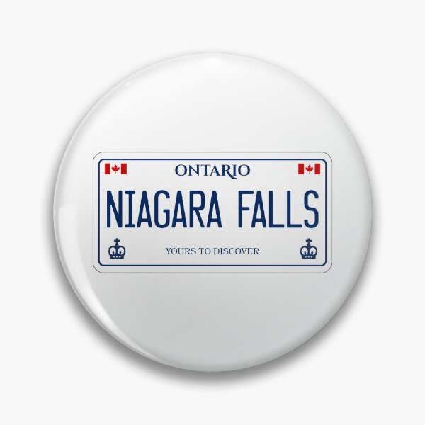 Item preview, Niagara Falls Ontario Canada License Plate Design designed and sold by Aesthetic Atlas.