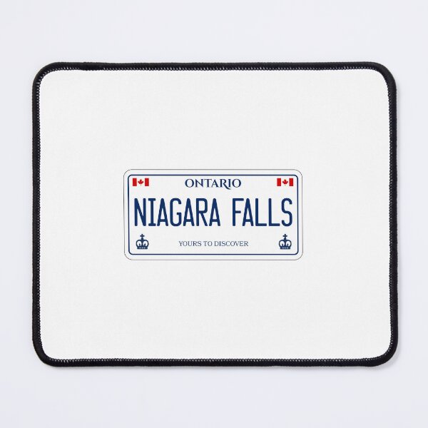 Item preview, Niagara Falls Ontario Canada License Plate Design designed and sold by Aesthetic Atlas.
