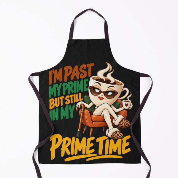 Item preview, Senior Coffee Humor Prime Time designed and sold by PunchDrop.