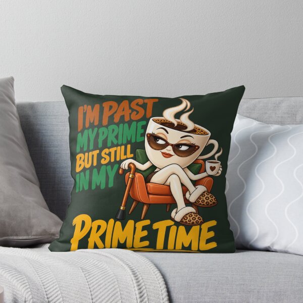 Item preview, Senior Coffee Humor Prime Time designed and sold by PunchDrop.