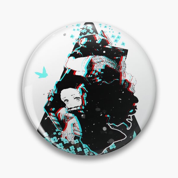 Item preview, Elegant Nezuko-Inspired Anime Character Art with Floral Elements designed and sold by mic44.