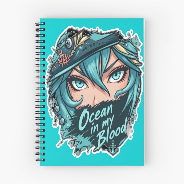 Item preview, Ocean In My Blood Anime Pirate Eyes Art designed and sold by FABIOLA1970.