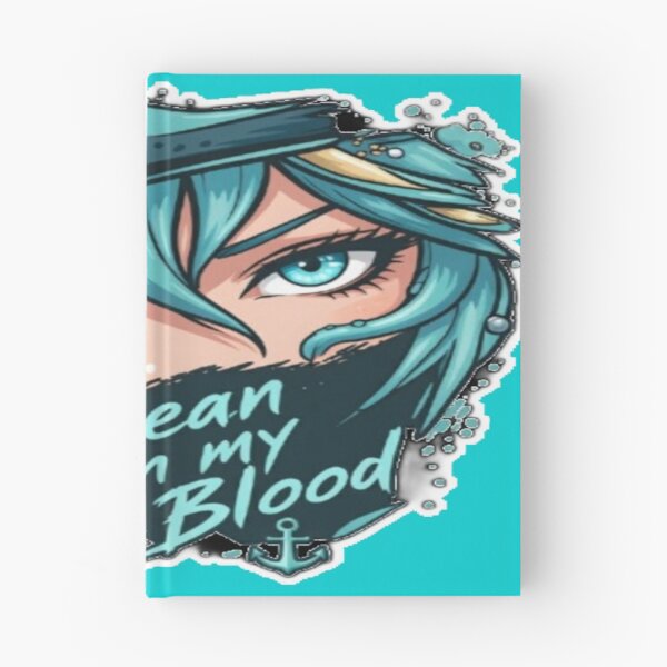 Item preview, Ocean In My Blood Anime Pirate Eyes Art designed and sold by FABIOLA1970.