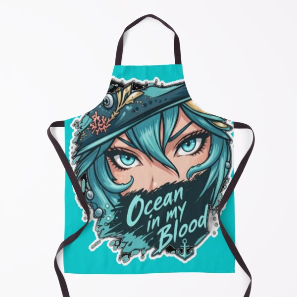 Item preview, Ocean In My Blood Anime Pirate Eyes Art designed and sold by FABIOLA1970.