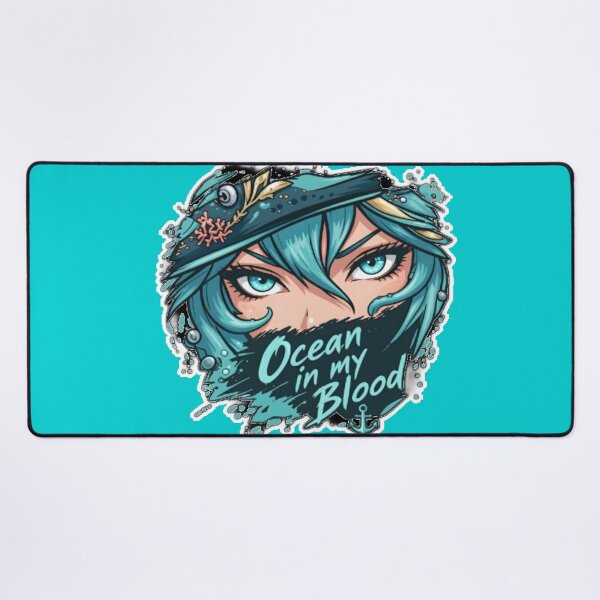 Item preview, Ocean In My Blood Anime Pirate Eyes Art designed and sold by FABIOLA1970.