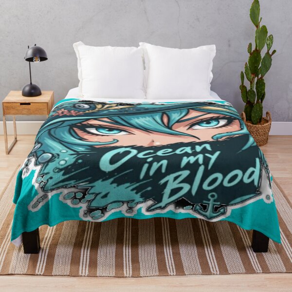 Item preview, Ocean In My Blood Anime Pirate Eyes Art designed and sold by FABIOLA1970.