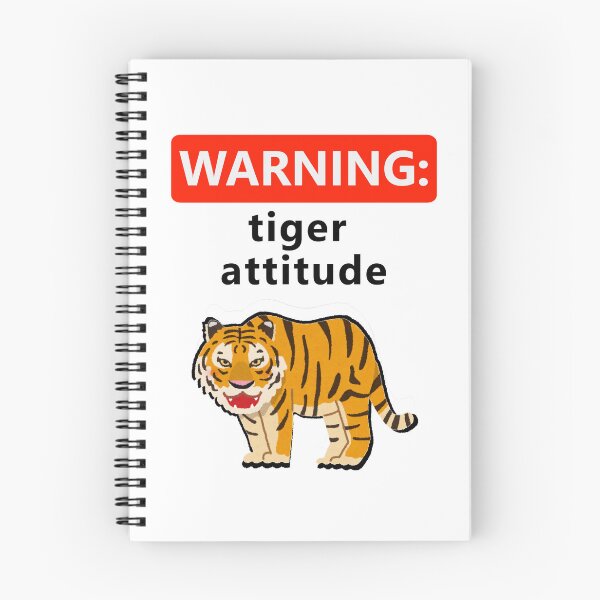 Item preview, Warning Tiger Attitude Funny designed and sold by Mix Mood.