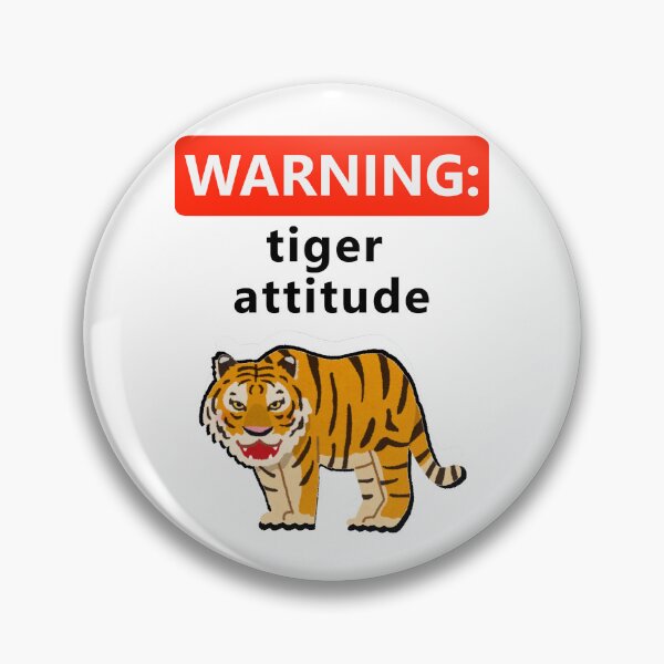 Item preview, Warning Tiger Attitude Funny designed and sold by Mix Mood.