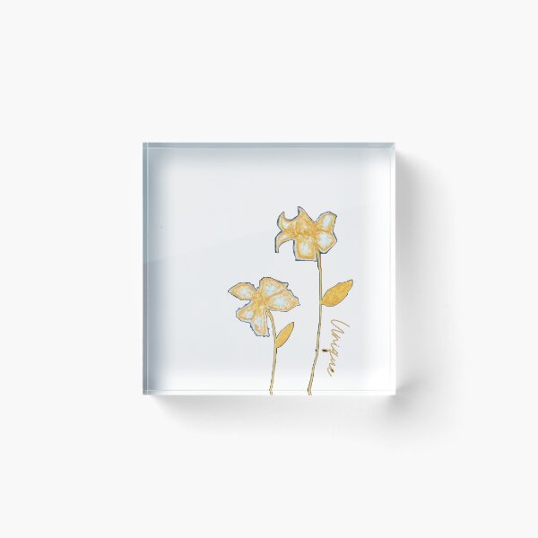 Item preview, Abstract gold flowers designed and sold by Oasis-studios.