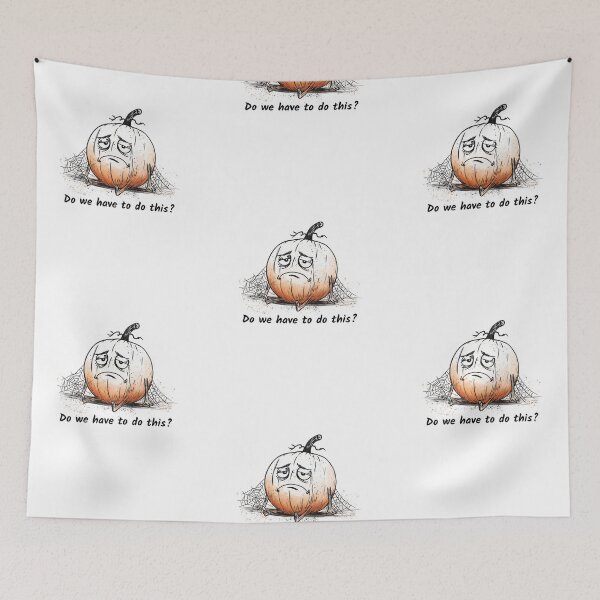 Item preview, Halloween Burnout Pumpkin – Do We Have to Do This? | Funny Halloween designed and sold by FMproject.
