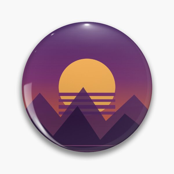 Item preview, Retro Sunset Mountains designed and sold by MEHDI-NAJIB.