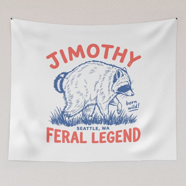 Item preview, Jimothy Raccoon - Jimothy Feral Legend - Born Wild Seattle Raccoon - Jimothy Seattle Wildlife - Jimothy Raccoon Halloween - Raccoon Meme - Famous Seattle Raccoon  designed and sold by KravinaPhol.