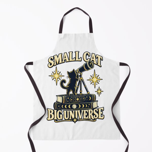 Item preview, Small Cat Big Universe — Stargazing Cat with Telescope designed and sold by thefreezoneart.