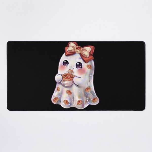 Item preview, Cute Kawaii Ghost Eating a Spaghetti Design /  Noodles Bowl / Halloween / Foodie / T-shirts mugs stickers phone case hardcover journal poster designed and sold by TeenLake.