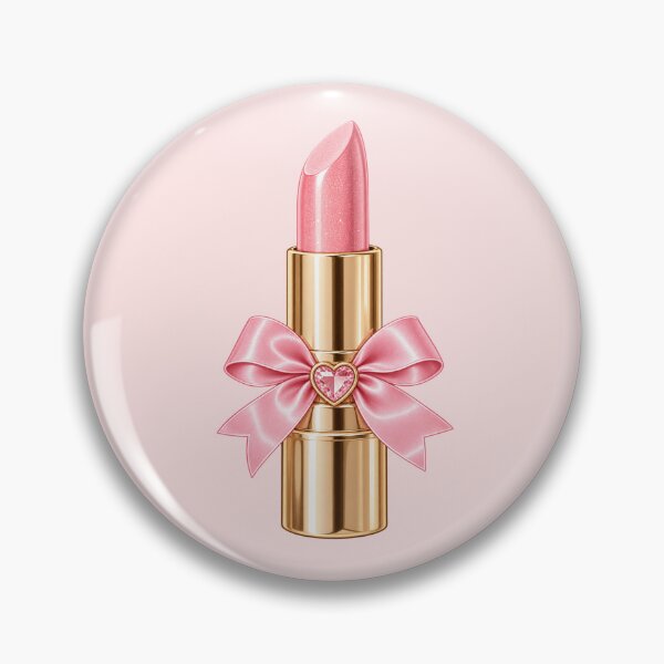 Item preview, Pink Bow Lipstick Sticker | Glam Coquette Beauty Aesthetic | Cute Makeup designed and sold by StickyDelights.