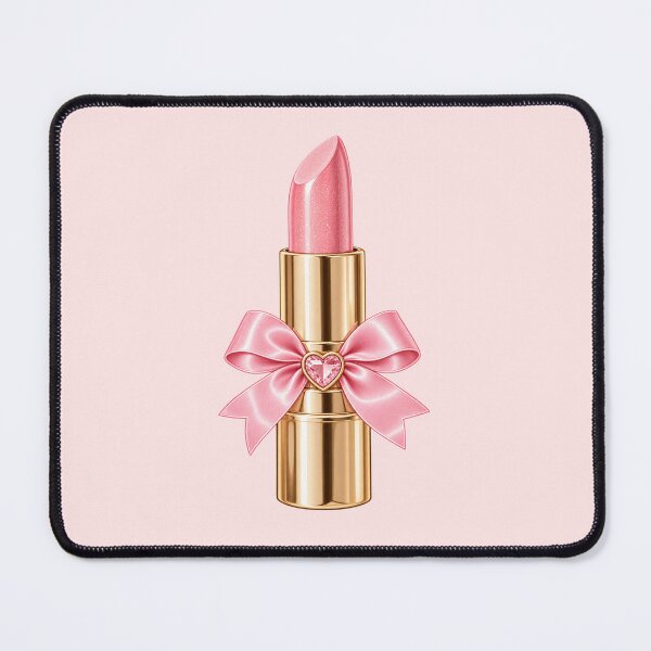 Item preview, Pink Bow Lipstick Sticker | Glam Coquette Beauty Aesthetic | Cute Makeup designed and sold by StickyDelights.