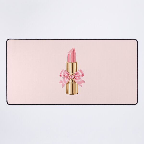 Item preview, Pink Bow Lipstick Sticker | Glam Coquette Beauty Aesthetic | Cute Makeup designed and sold by StickyDelights.