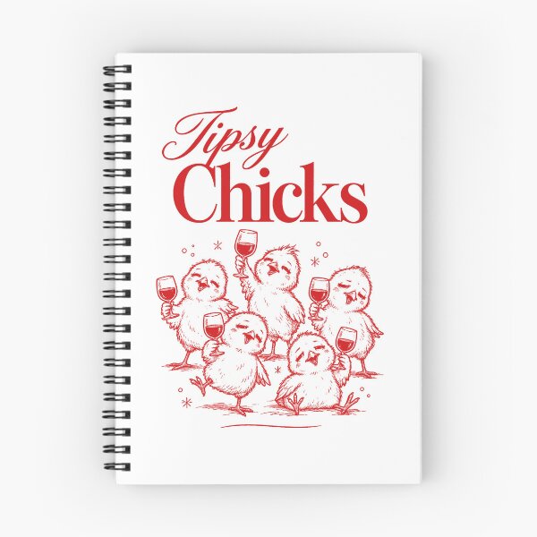 Item preview, Wine Lover Tipsy Chicks Funny Wine Glass designed and sold by LuminOrb.