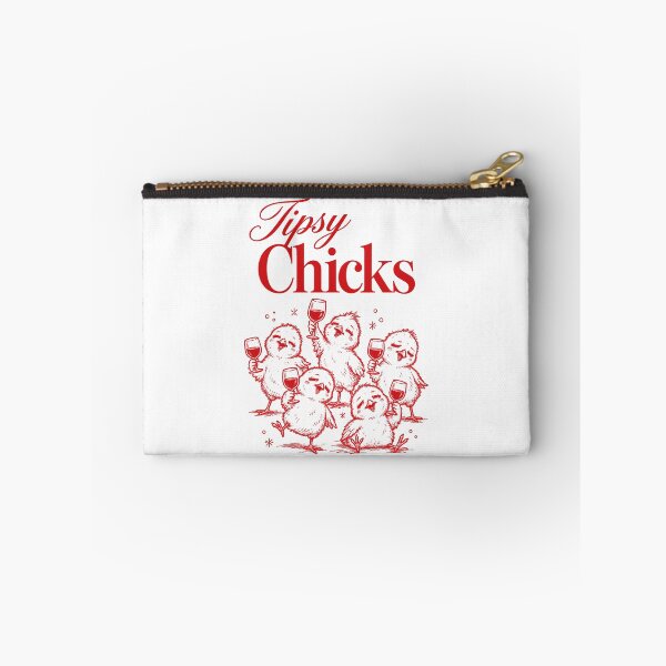 Item preview, Wine Lover Tipsy Chicks Funny Wine Glass designed and sold by LuminOrb.