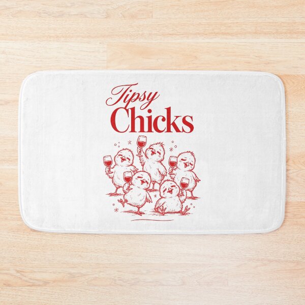 Item preview, Wine Lover Tipsy Chicks Funny Wine Glass designed and sold by LuminOrb.