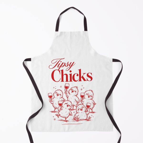 Item preview, Wine Lover Tipsy Chicks Funny Wine Glass designed and sold by LuminOrb.