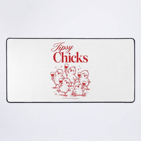 Item preview, Wine Lover Tipsy Chicks Funny Wine Glass designed and sold by LuminOrb.