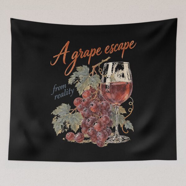 Item preview, Wine Lover A Grape Escape Red Wine designed and sold by LuminOrb.