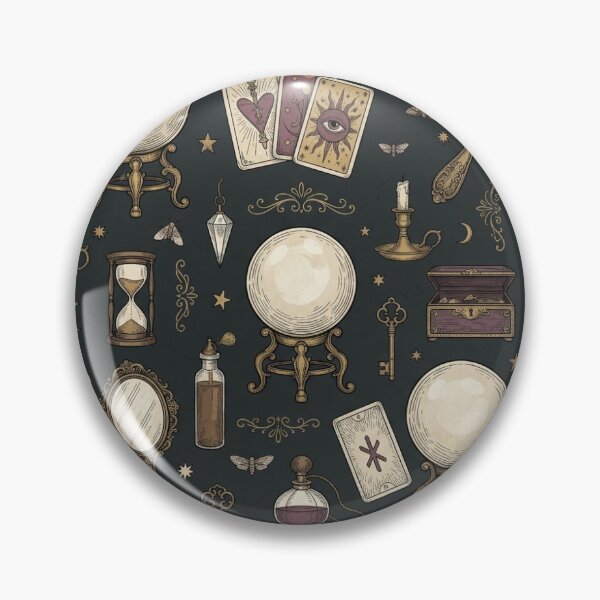 Item preview, Victorian Séance Parlour: Vintage Dark Academia & Occult Curiosities Pattern designed and sold by VØDUM® STORE.