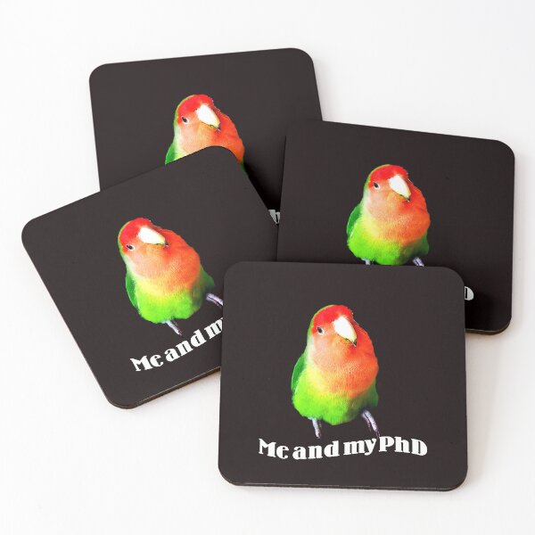 Item preview, Dutch Orange Lovebird, Agapornis, Me and my PhD, Bird Lover designed and sold by DiensDesign.
