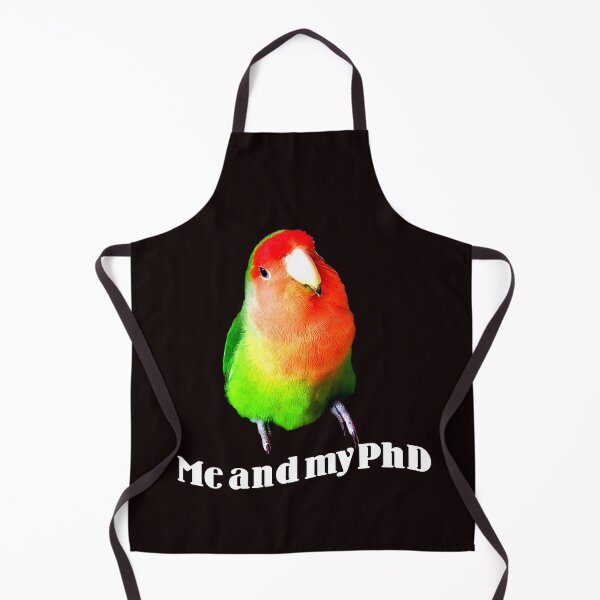 Item preview, Dutch Orange Lovebird, Agapornis, Me and my PhD, Bird Lover designed and sold by DiensDesign.