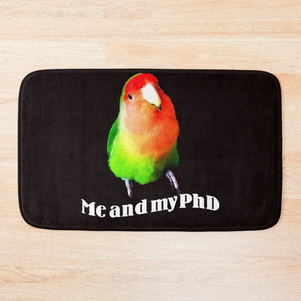 Item preview, Dutch Orange Lovebird, Agapornis, Me and my PhD, Bird Lover designed and sold by DiensDesign.