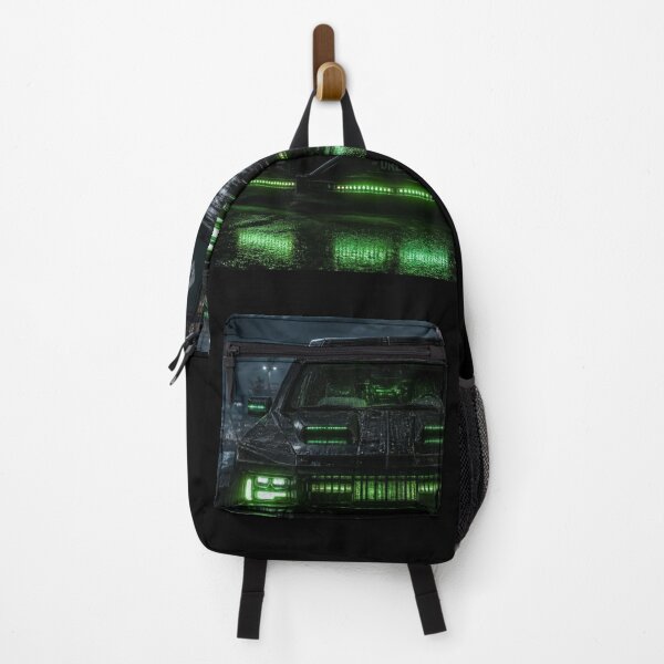 Item preview, Cyberpunk Toxic Green Cargo Dock Van designed and sold by LazyDayzCo.
