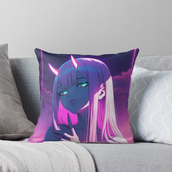 Item preview, Neon Pink Demon Girl – Cyberpunk Anime Fantasy Aesthetic designed and sold by Dyan4.