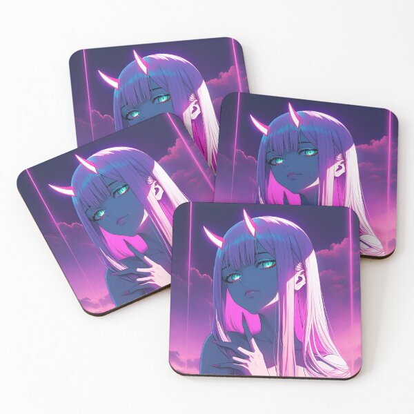 Item preview, Neon Pink Demon Girl – Cyberpunk Anime Fantasy Aesthetic designed and sold by Dyan4.