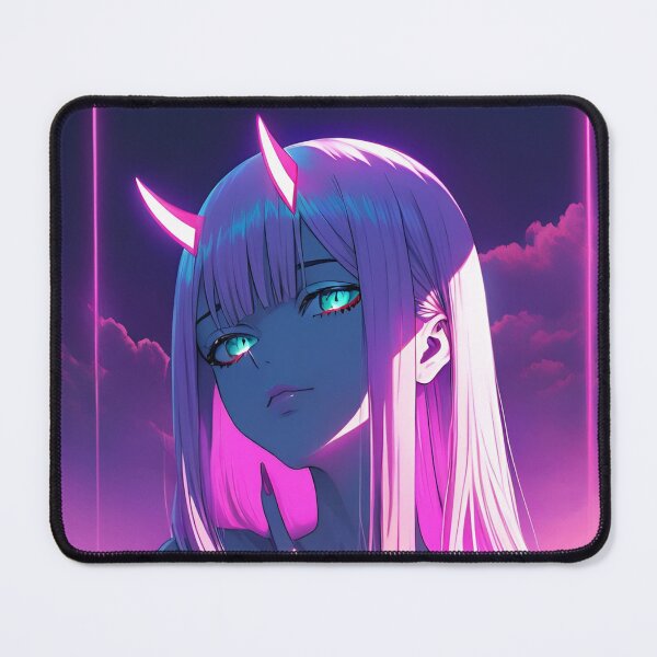 Item preview, Neon Pink Demon Girl – Cyberpunk Anime Fantasy Aesthetic designed and sold by Dyan4.