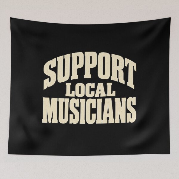 Item preview, Support Local Musicians Graphic T-Shirt – Music Lover Gift, Live Music Graphic designed and sold by Trendably.