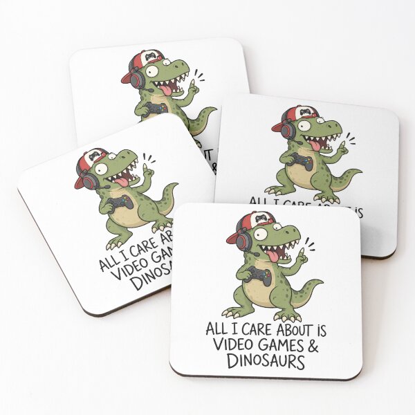 Item preview, Video Games and Dinosaurs Funny T Rex Gamer Cartoon designed and sold by ShirtWreck.