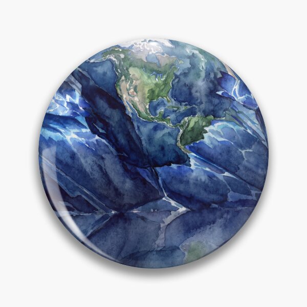 Item preview, Planet Earth Amidst Abstract Waves designed and sold by CentauriArt.