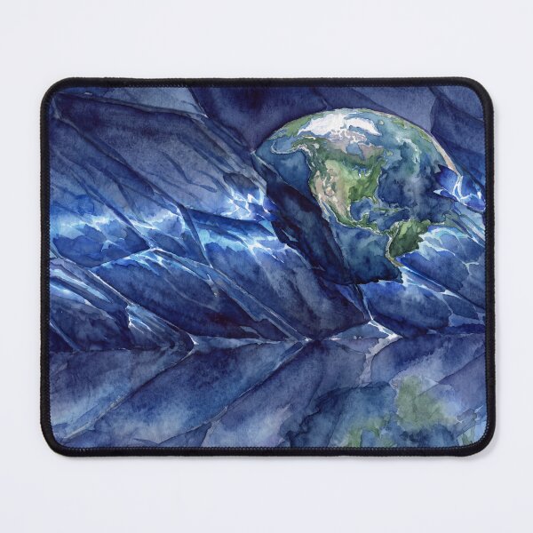 Item preview, Planet Earth Amidst Abstract Waves designed and sold by CentauriArt.