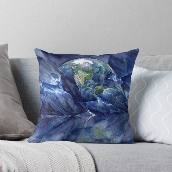 Item preview, Planet Earth Amidst Abstract Waves designed and sold by CentauriArt.