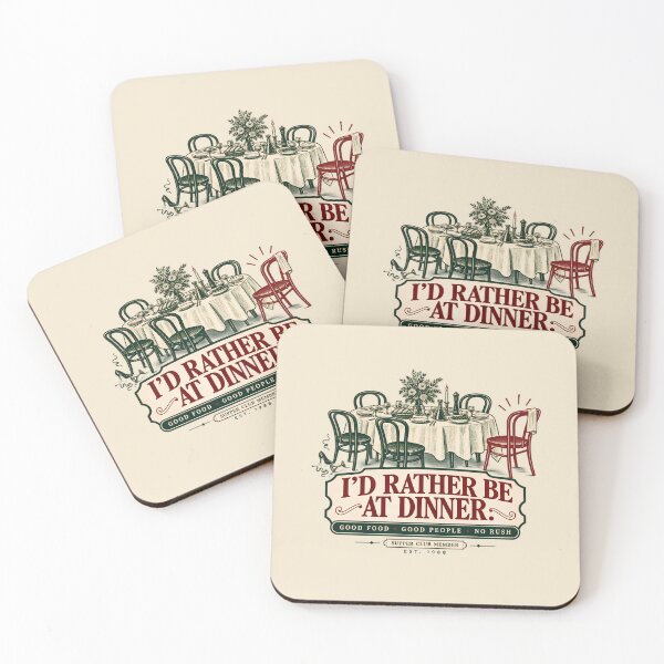 Item preview, I’d Rather Be at Dinner Vintage Supper Club designed and sold by goldzilla.studio.