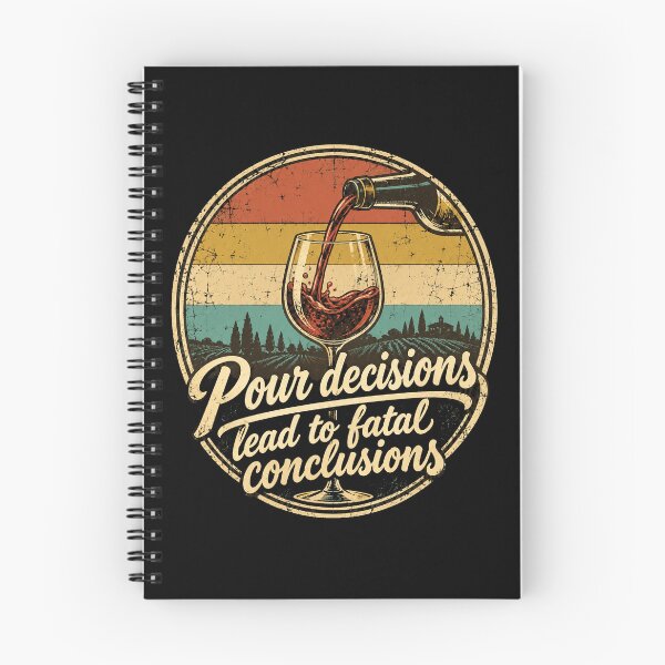 Item preview, Wine Lover Pour Decisions Lead To Fatal designed and sold by LuminOrb.