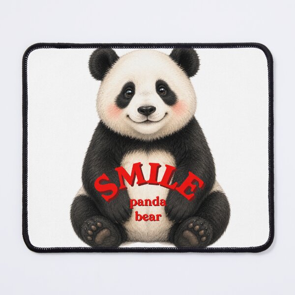 Item preview, SMILE Panda Bear | Cute Panda T-Shirt designed and sold by R&A HANDMADE.