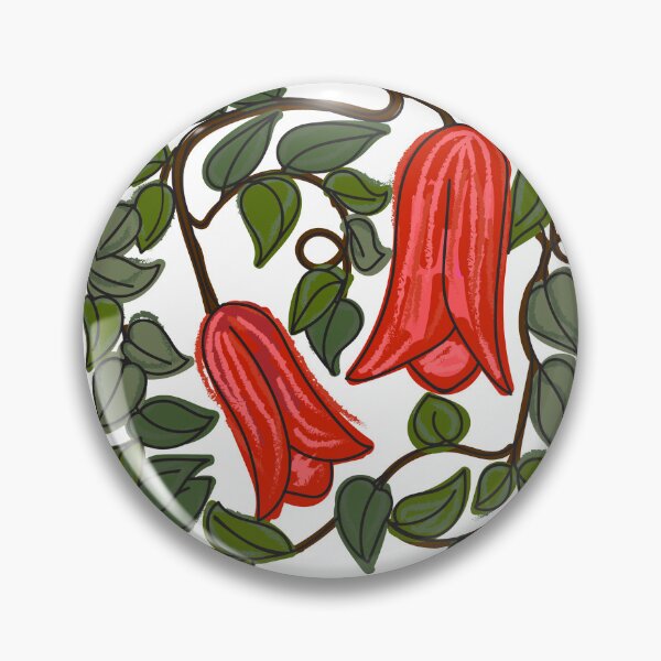 Item preview, Red Copihue floral vine - national flower of Chile - lapageria Rosea  designed and sold by FrancesPoff.