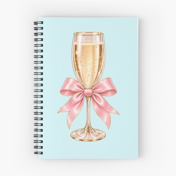 Item preview, Pink Bow Champagne Glass Sticker | Coquette Celebration Aesthetic | Glam Girly designed and sold by StickyDelights.