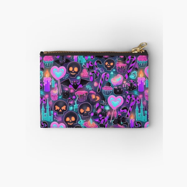 Item preview, Neon Gothic Candy Carnival: Vibrant Halloween Seamless Pattern designed and sold by Dream Bloom Gallery.