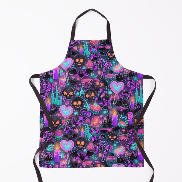Item preview, Neon Gothic Candy Carnival: Vibrant Halloween Seamless Pattern designed and sold by Dream Bloom Gallery.