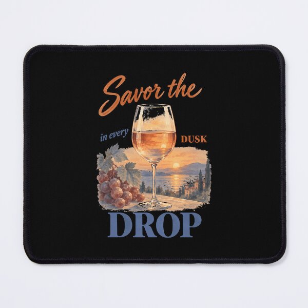Item preview, Wine Lover Savor The Dusk In Every Drop designed and sold by LuminOrb.