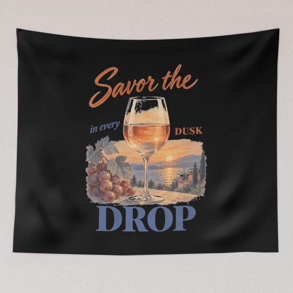 Item preview, Wine Lover Savor The Dusk In Every Drop designed and sold by LuminOrb.