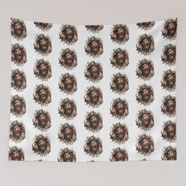 Item preview, Pirate Breaking Through Wall 3D Horror Adventure Artwork designed and sold by Wilcox PhotoArt.